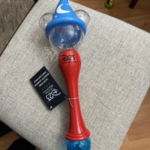 D23 2024Sorcerer Mickey Light-Up Wand - Red and Blue